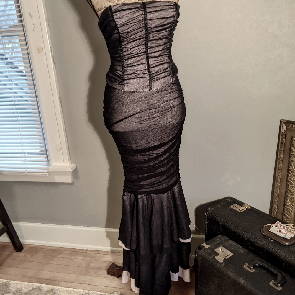 Sexy Black Bustier Dress